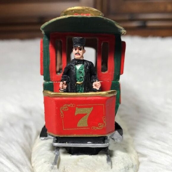 Vintage Coca-Cola Trolley Car Town Square Collection Accessory - Picture 4 of 8